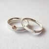 set of two silver rings