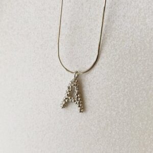 cute initial pendant necklace