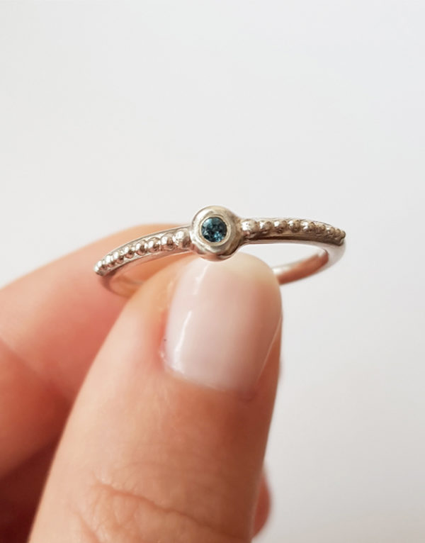 feminine gemstone silver