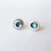 london blue topaz stud earrings