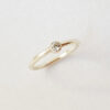 modern white gold proposal ring with genuine diamond