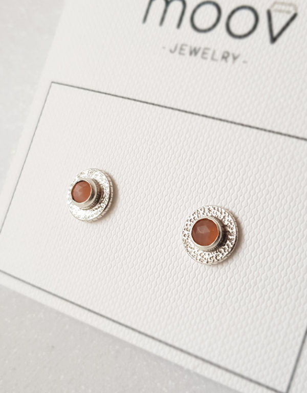 peach moonstone everyday earrings (1)