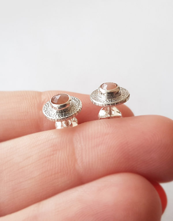 peach moonstone everyday earrings (3)