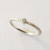 small diamond white gold ring
