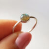 sterling silver ring with labradorite