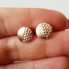 10mm rose gold earrings