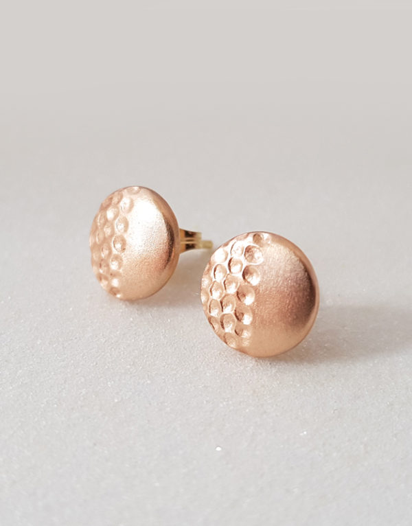 solid gold post earrings