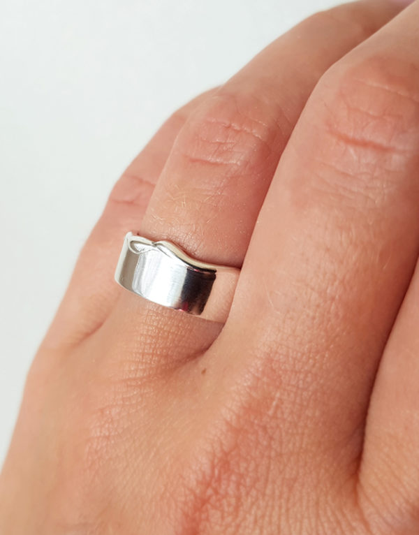 unisex silver ring