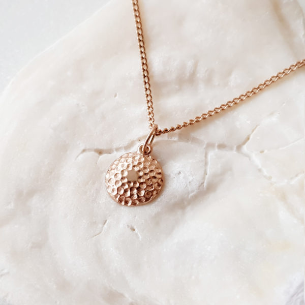 rose gold handmade necklace