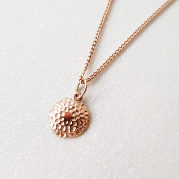 rose gold pendant necklace