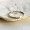 solid gold chevron ring