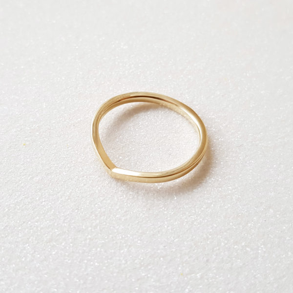 solid gold chevron ring1