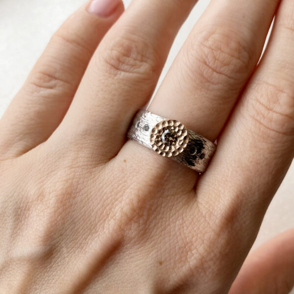 Ziedas su sampaniniu briliantu13