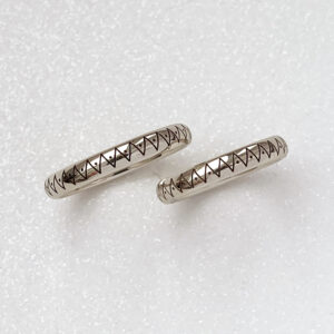 Personalized 14k gold wedding rings