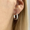Silver hoop earrings