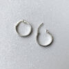 Silver hoop earrings