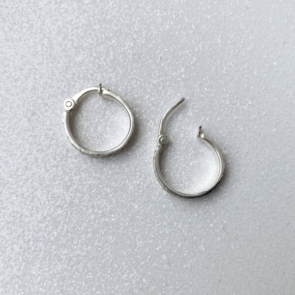 Silver hoop earrings