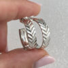 braid chevron earrings