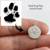 Pet paw pendant