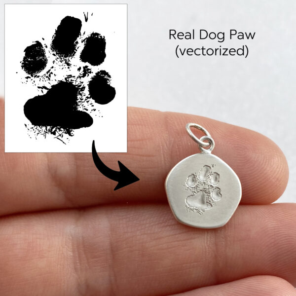 Pet paw pendant
