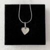 Tiny cute heart pendant in sterling silver