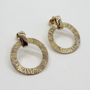 Unique 14K gold dangle earrings